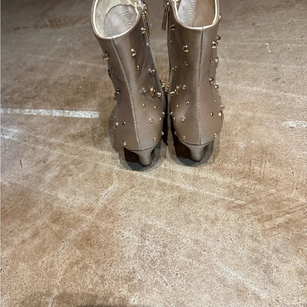 Jessica Simpson Vivianna Gold Studded Boots - Picture 4 of 7